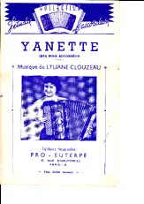 télécharger la partition d'accordéon Yanette au format PDF