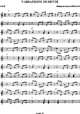 télécharger la partition d'accordéon VARIATIONS MUSETTE au format PDF