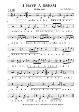 télécharger la partition d'accordéon I HAVE A DREAM GRIFFSCHIFT au format PDF