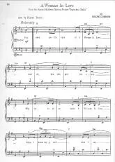 télécharger la partition d'accordéon A woman in love au format PDF
