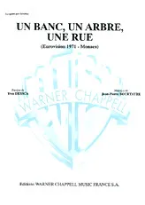 télécharger la partition d'accordéon Un banc, un arbre, une rue au format PDF