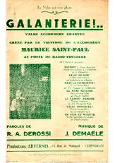 télécharger la partition d'accordéon GALANTERIE au format PDF