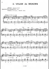 télécharger la partition d'accordéon Valse de Brahms au format PDF