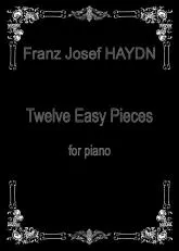 télécharger la partition d'accordéon Twelve easy pieces for Piano /  Douze pièces faciles pour piano  au format PDF