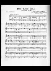 télécharger la partition d'accordéon Dis-moi oui (We say yeah) au format PDF