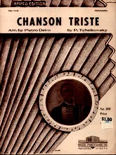 télécharger la partition d'accordéon Chanson Triste au format PDF