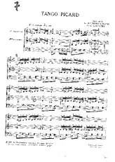 télécharger la partition d'accordéon Tango Picard au format PDF