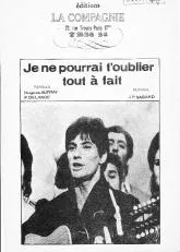 télécharger la partition d'accordéon Je ne pourrai t'oublier tout à fait au format PDF