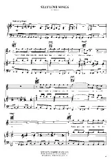 télécharger la partition d'accordéon Silly love songs au format PDF