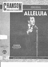 télécharger la partition d'accordéon Alléluia au format PDF