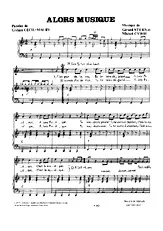télécharger la partition d'accordéon Alors musique au format PDF