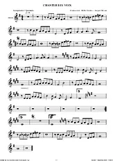 télécharger la partition d'accordéon chanter les voix au format PDF