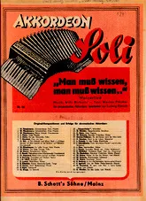 télécharger la partition d'accordéon Man muB wissen, man muB wissen   (vous devez savoir, vous devez savoir) au format PDF