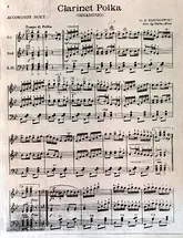 télécharger la partition d'accordéon Clarinet Polka au format PDF