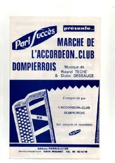 télécharger la partition d'accordéon MARCHE DE L'ACCORDEON - CLUB DOMPIERROIS au format PDF