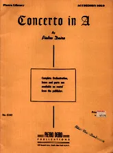 télécharger la partition d'accordéon Concerto in A au format PDF