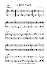 télécharger la partition d'accordéon LA PETITE VALSE PIANO au format PDF