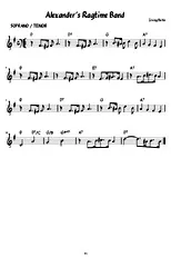 télécharger la partition d'accordéon ALEXANDER'S RAGTIME BAND soprano ou ténor au format PDF