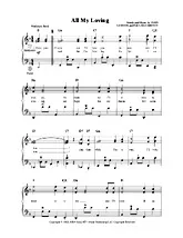 télécharger la partition d'accordéon All my losing au format PDF