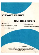 télécharger la partition d'accordéon Y'avait Fanny qui chantait au format PDF