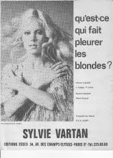 télécharger la partition d'accordéon Qu'est-ce qui fait pleurer les blondes (Ride the lightning) au format PDF