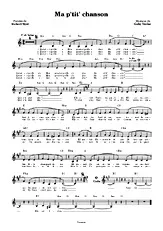 télécharger la partition d'accordéon  Ma p'tit' chanson au format PDF