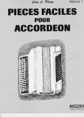télécharger la partition d'accordéon Pièces faciles pour accordéon - volume n°1 au format PDF