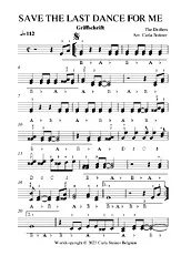 télécharger la partition d'accordéon SAVE THE LAST DANCE FOR ME Griffschrift au format PDF