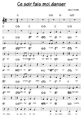 télécharger la partition d'accordéon Ce soir fais moi Danser au format PDF
