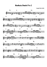 télécharger la partition d'accordéon Bachata à Daniel No2 au format PDF