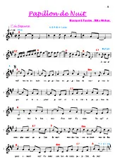 télécharger la partition d'accordéon Papillon de Nuit au format PDF