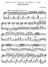 télécharger la partition d'accordéon Passacaglia G-minor au format PDF