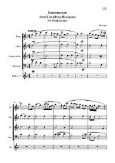 télécharger la partition d'accordéon Intermezzo / from Cavalleria Rusticana / Wind Quintet  au format PDF