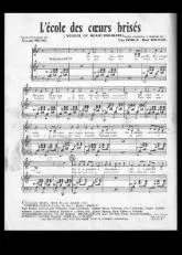 télécharger la partition d'accordéon L'école des coeurs brisés (School of heart breakers) au format PDF