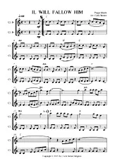 télécharger la partition d'accordéon IL WILL FALLOW HIM Clarinet Duo au format PDF