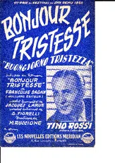 télécharger la partition d'accordéon Bonjour tristesse (Buongiorno tristezza) au format PDF