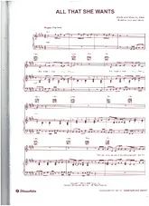 télécharger la partition d'accordéon All That She Wants au format PDF