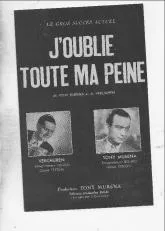 télécharger la partition d'accordéon J'oublie toute ma peine (deux versions) au format PDF