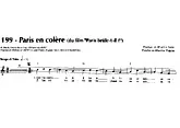 télécharger la partition d'accordéon Paris en colère au format PDF