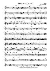 télécharger la partition d'accordéon SYMPHONY NR. 40 MOZART au format PDF