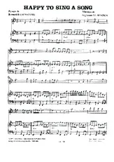 télécharger la partition d'accordéon Happy to sing a song au format PDF