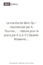télécharger la partition d'accordéon LA MARCHE DE SAINT CYR au format PDF