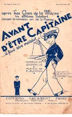 télécharger la partition d'accordéon Avant d'être capitaine au format PDF