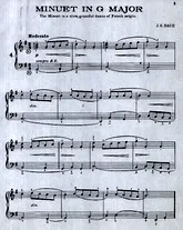 télécharger la partition d'accordéon Minuet in G Major au format PDF
