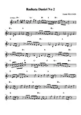 télécharger la partition d'accordéon Bachata à Daniel No2 et intro au format PDF