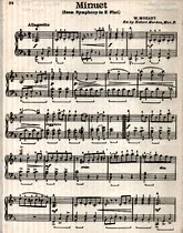 télécharger la partition d'accordéon Minuet from Symphony in E flat au format PDF