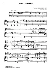 télécharger la partition d'accordéon Woman in love au format PDF