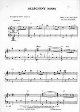 télécharger la partition d'accordéon Allegheny Moon au format PDF