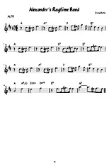 télécharger la partition d'accordéon ALEXANDER'S RAGTIME BAND pour Alto au format PDF