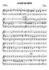 télécharger la partition d'accordéon La fleur aux dents (SheetMusic) Remaster au format PDF
